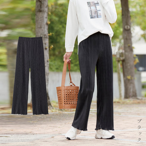 ラクゆるプリーツパンツ.|s9